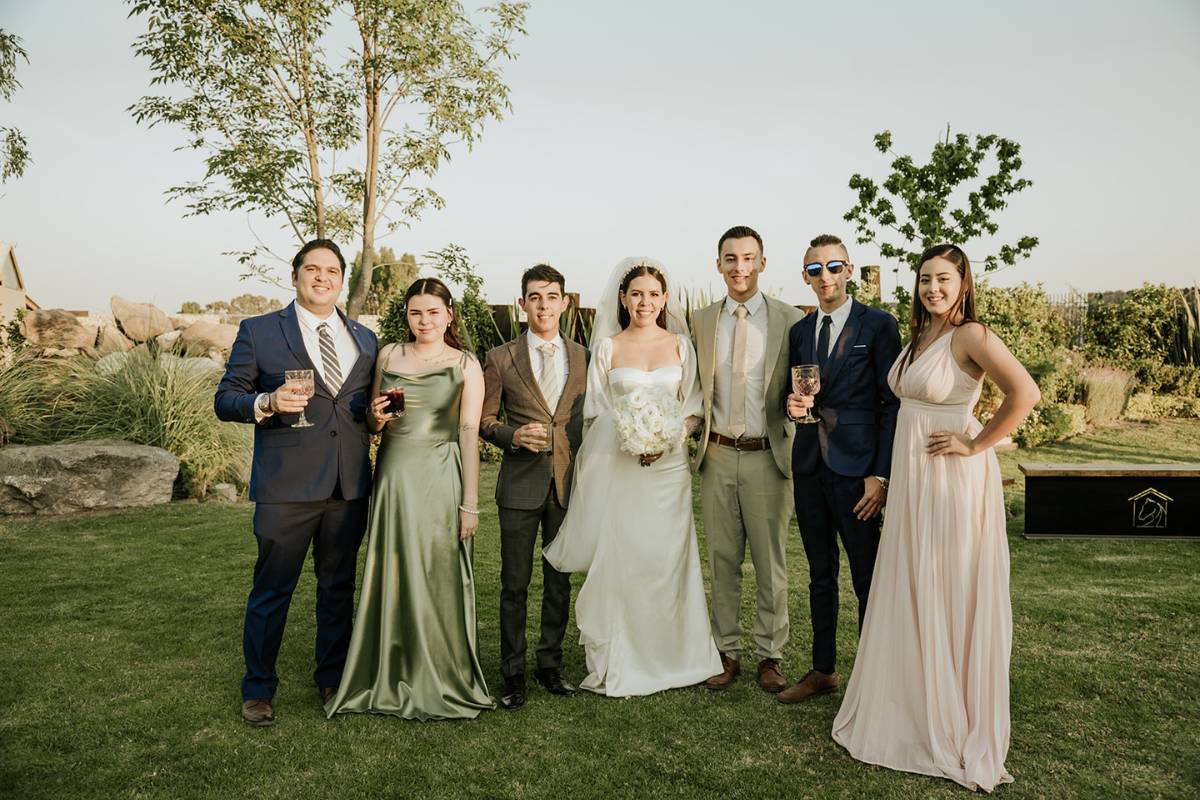 3 Boda Toscana de Jesús y Fernanda. Con un brindis sincero le desearon mucha felicidad