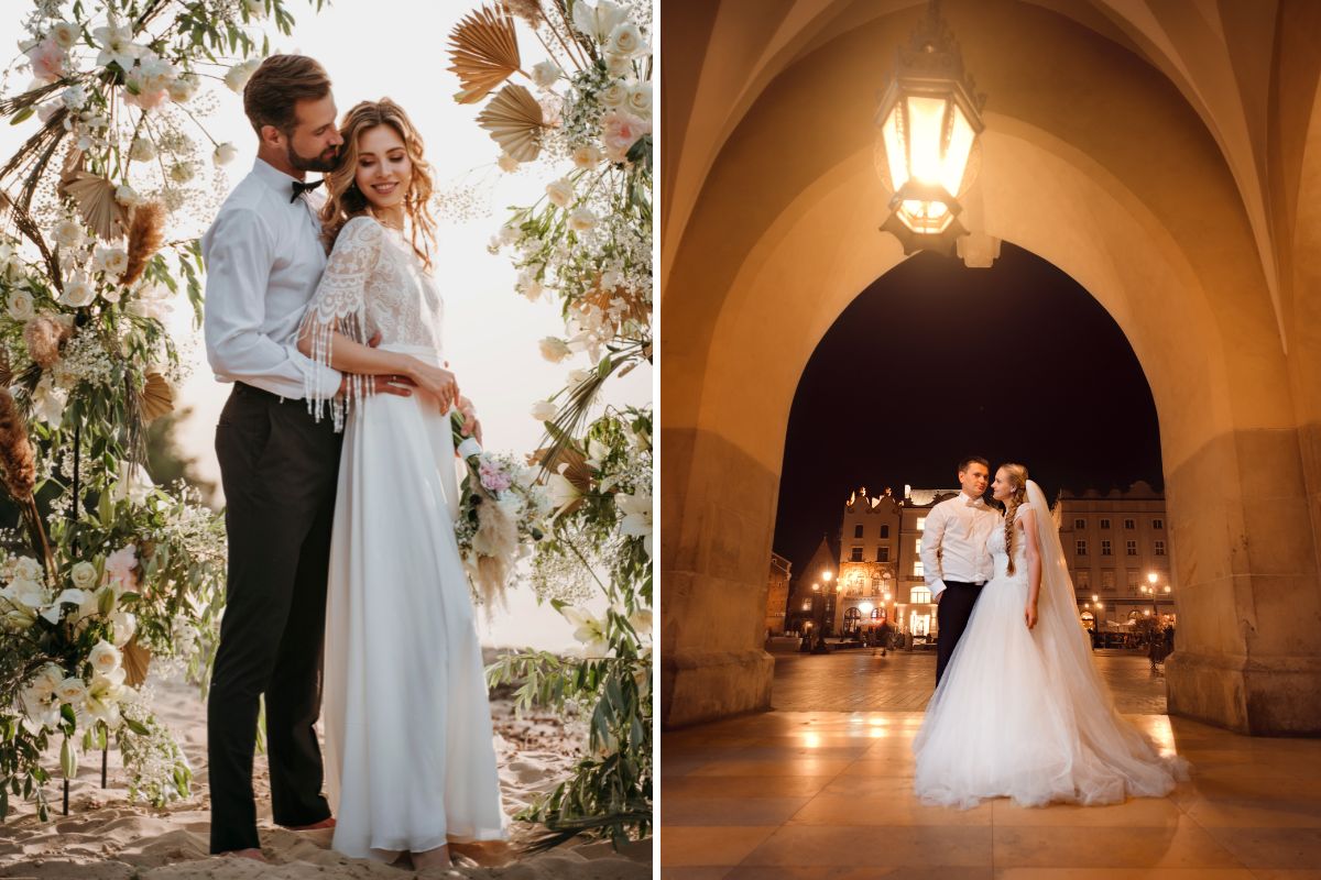 Bodas de día vs. bodas de noche: ventajas, estilo y tips