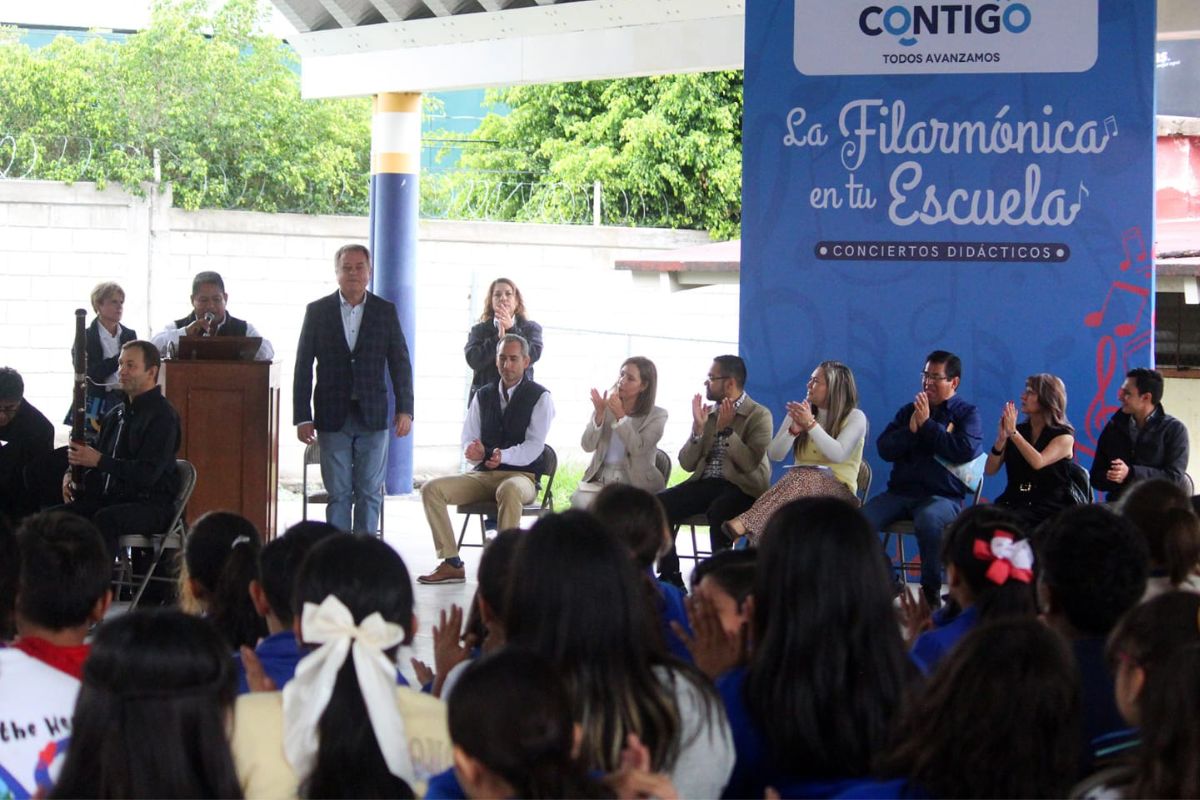 La Filarmónica de Querétaro lleva su música a 70 escuelas con el programa ‘Filarmónica en tu Escuela 2025’