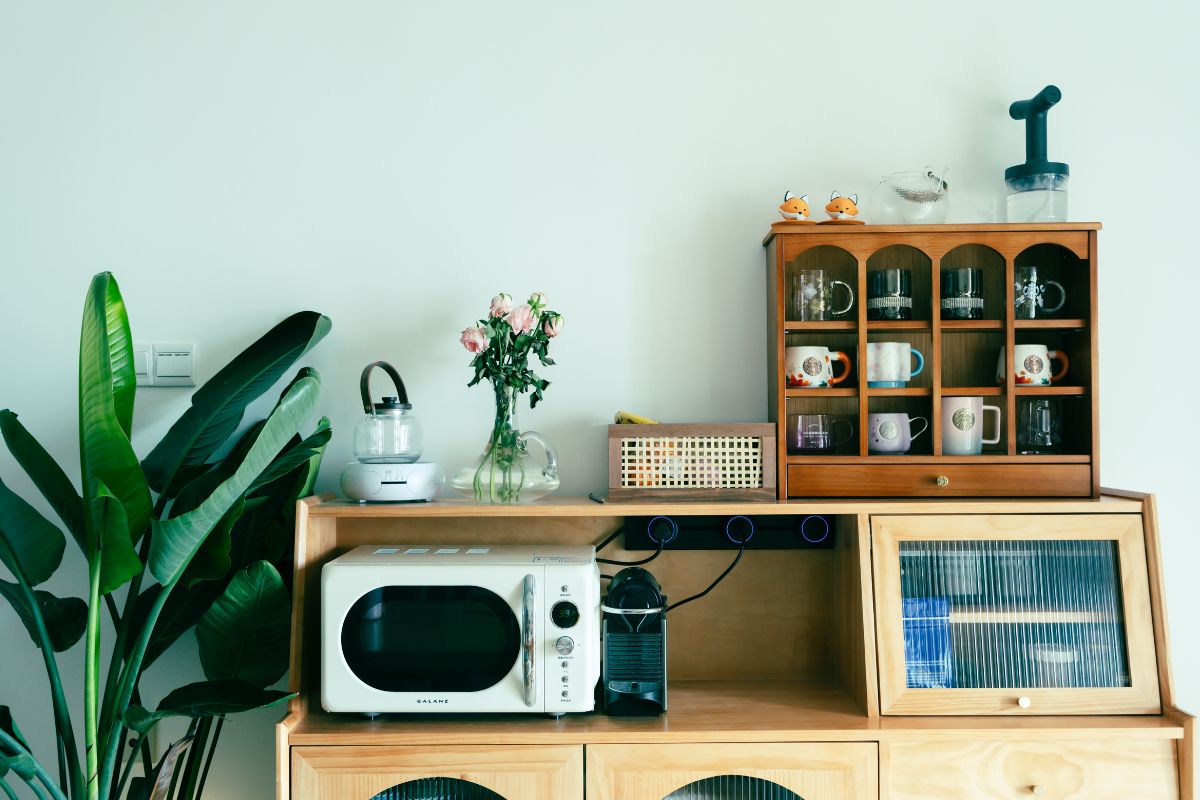 Haz un espacio para un coffee bar en casa
