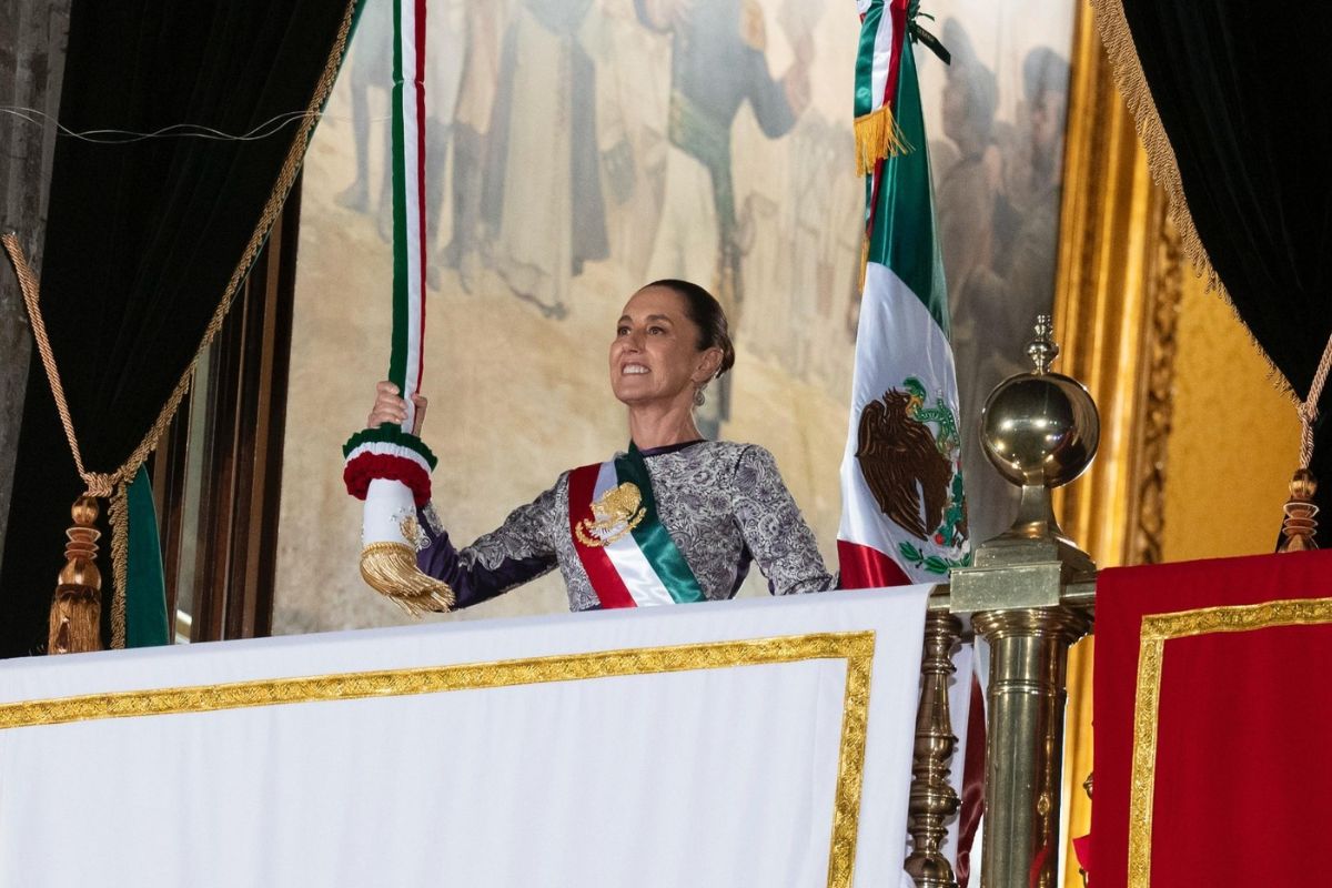 Así lució la primera mujer presidenta de México en su primer Grito de Independencia